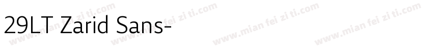 29LT Zarid Sans字体转换
